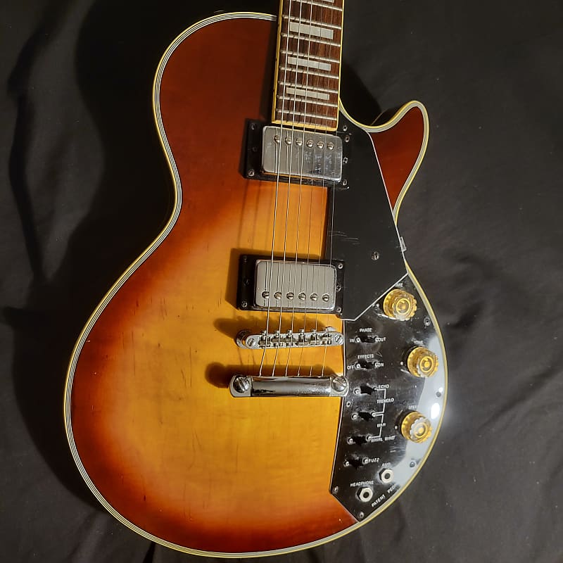 Circa 1980 Kay Univox Effector MIJ Les Paul copy with Built