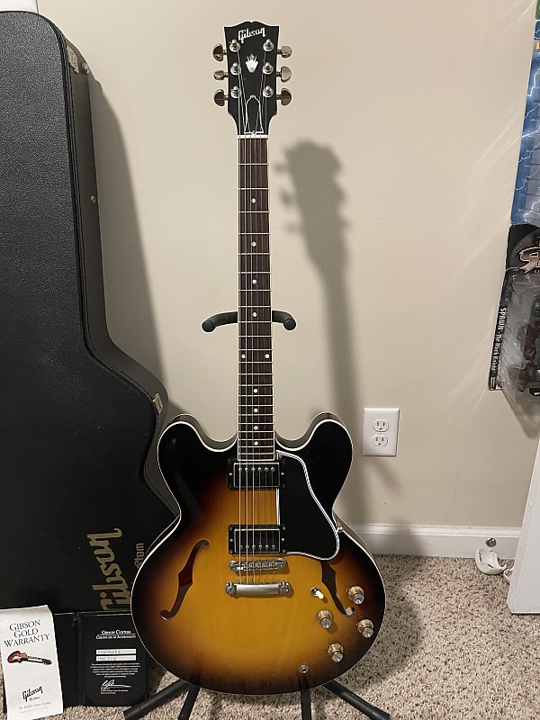 Gibson Memphis ES-335 Dot 2012 Vintage Sunburst | Reverb