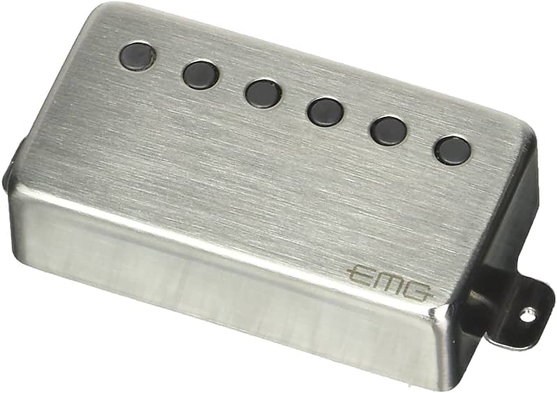 EMG 66-N Active Humbucker Neck Guitar Pickup, Brushed Chrome image 1