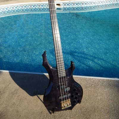 ESP Forest TCM Bass NAMM Show Prototype Trans Black Early Example Rare image 2