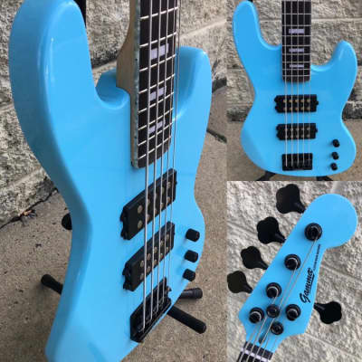 GAMMA Custom Bass Guitar H521-01, 5-String Kappa Model, Hamptons Blue image 12