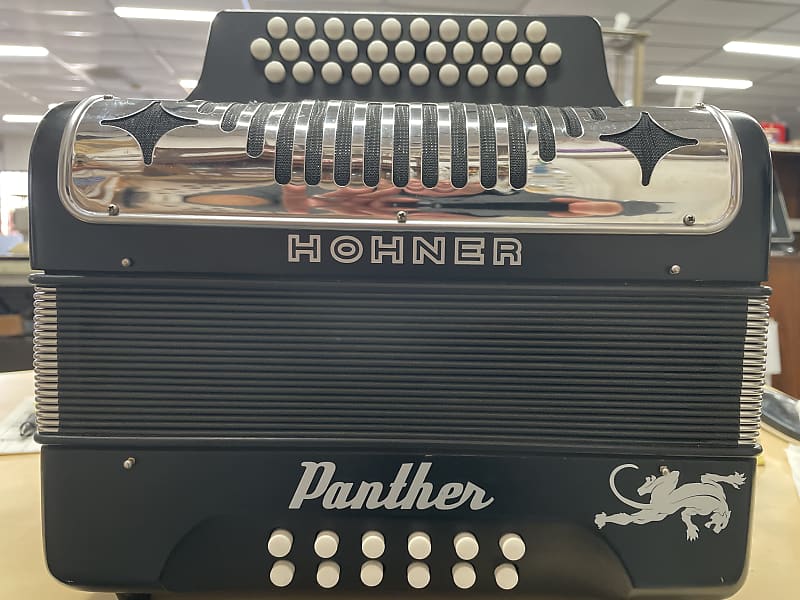 Hohner Panther Accordion Black G C F Reverb