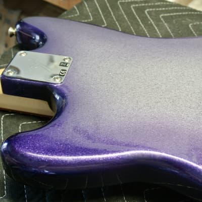 Fender Duo Sonic MIM Player series  HS 2019 custom large flake silver purple burst image 10