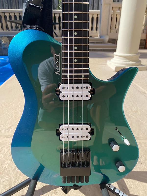 Kiesel Zeus Headless 6 2018 - Custom Paint Blue / Green Color | Reverb