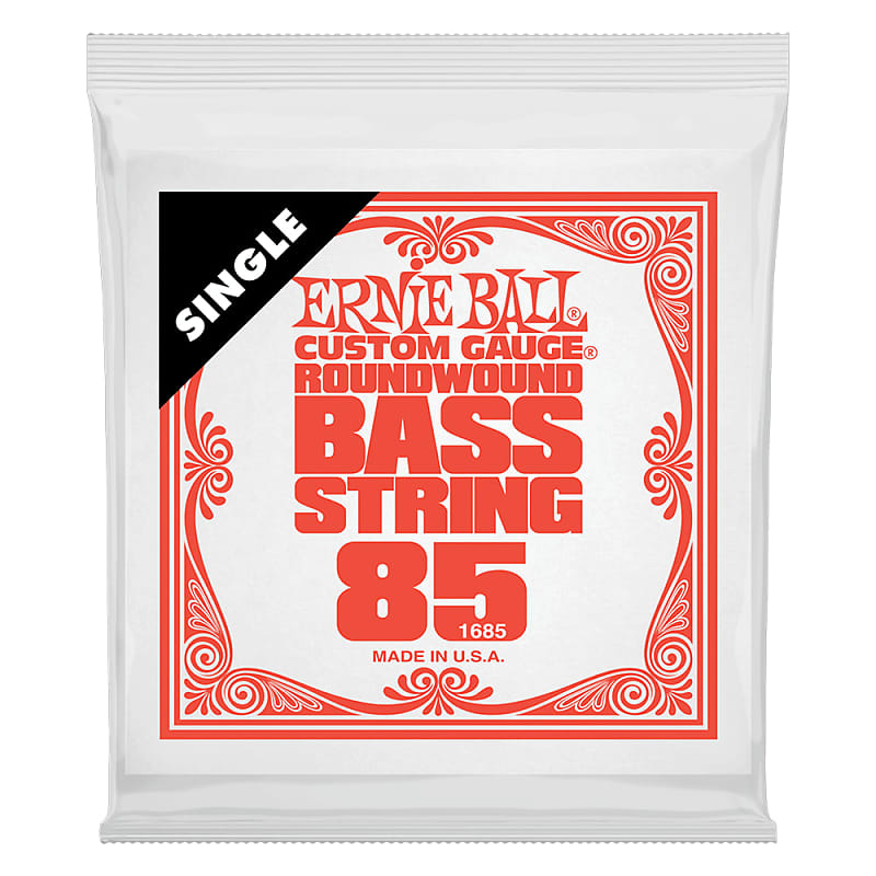 Ernie Ball .085 Nickel Wound Electric Bass String Single image 1