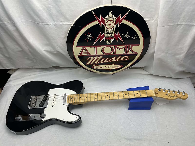 Fender American Standard Telecaster Guitar with Piezo 1999 - Black / Maple neck image 1