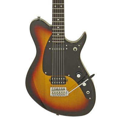 Aria Pro II J-B'Tone Jet Series Baritone Guitar - 3-Tone Sunburst image 3