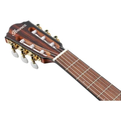 Ibanez FRH10N-NTF FRH Series Classical Acoustic Electric Guitar, Natural Flat image 6