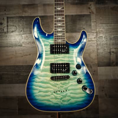 Schecter Omen Extreme-6 Ocean Blue Burst B-Stock Electric Guitar image 2