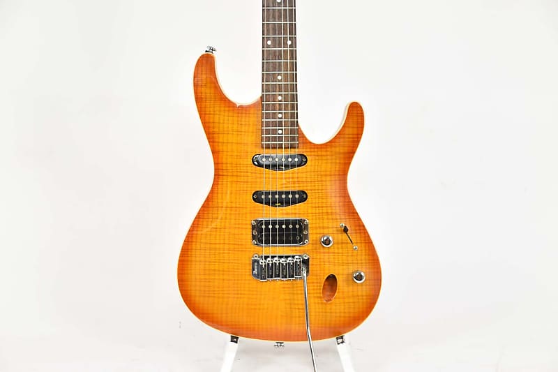 Ibanez SA 260 FM high quality E-Gitarre Amberburst Design + Millenium Ständer