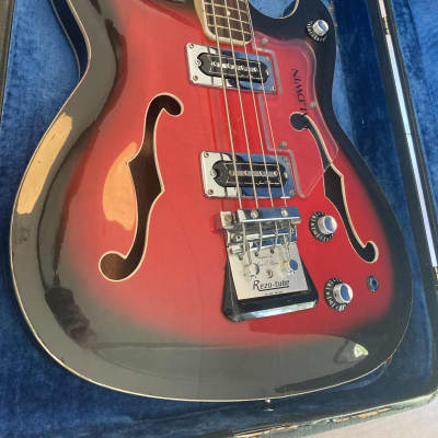 Baldwin Vibraslim Bass 1968 - Red Burst w/OHC image 2