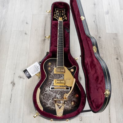 Gretsch G6134TG Limited Edition Paisley Penguin Bigsby Guitar, Black Paisley image 12