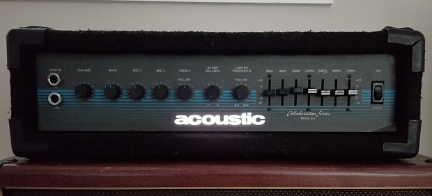希少 acoustic MODEL B-2 ベースアンプヘッド 220W acoustic MODEL220