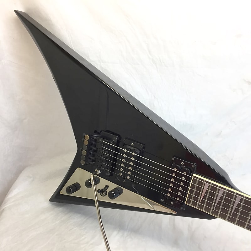 Fernandes JS-100 Rhodes Floyd Rose Black Offset V Japan Guitar Pro Set Up image 1