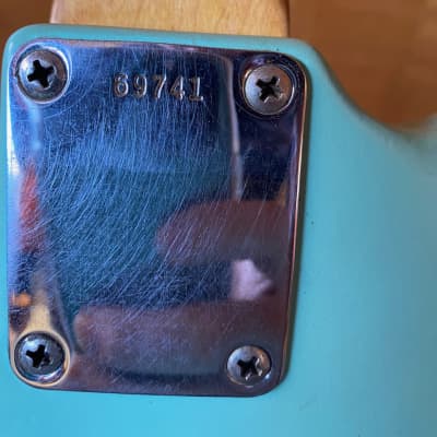 Fender Musicmaster with Rosewood Fretboard 1962 Seafoam image 8