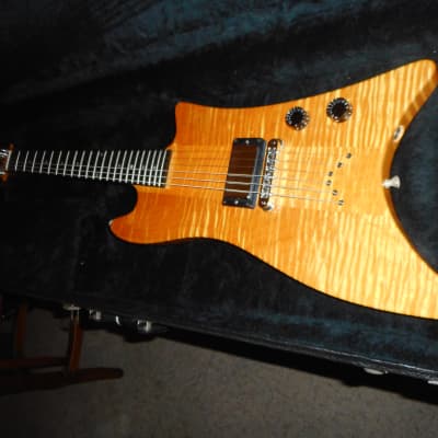 Tom Holmes Bo Diddley Custom 1980's - Natural Flamed Maple!! image 2
