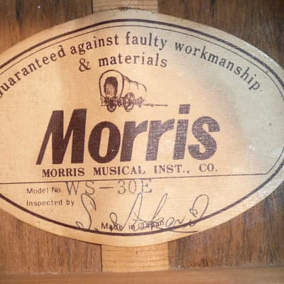 Morris WS30-E Piezo PU fitted 1975-78 Natural image 11