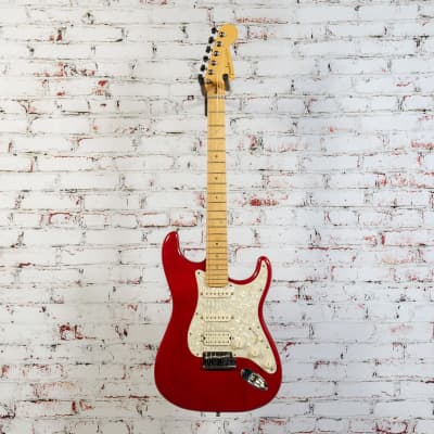 Fender 2000 Deluxe Fat Stratocaster HSS Electric Guitar, Transparent Red w/ Original Case x5216 (USED) image 2