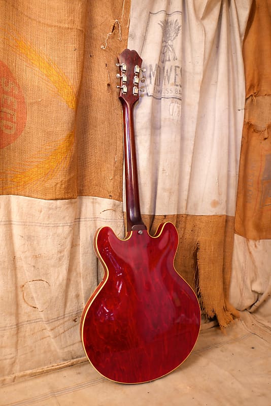 Epiphone Riviera Cherry Red 1980年代製 1991 Epiphone Riviera cherry red – Yeahman's Vintage & Used
