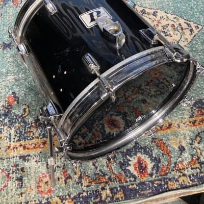 Rogers - 18x16" Big R Floor Tom, Converted to a Bass Drum 1970's - Jet Black image 2