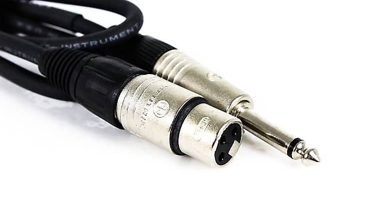 Rapco NHZ-3 3-foot HZ Microphone Cable XLRF to 1/4" Male Pin-3 to Tip 3ft 3' image 1