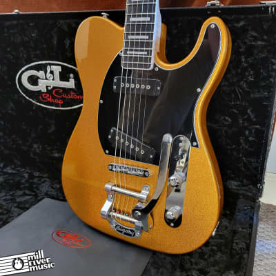 G&L ASAT Special Custom Shop Pharaoh Gold Firemist Bigsby 2022 for sale