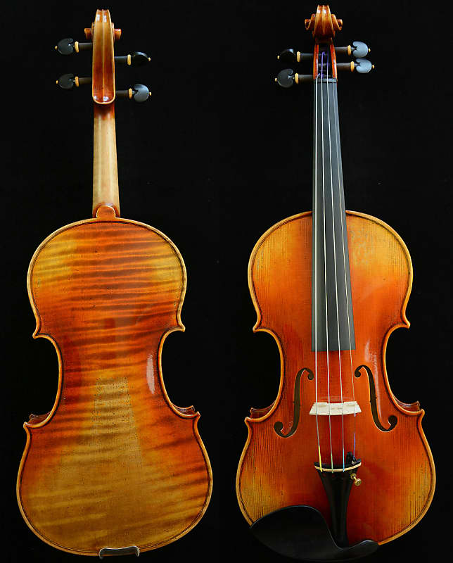 1 PC Back Violin Antiqued Style Varnish Stradivari 1716 Messiah Violin S 15