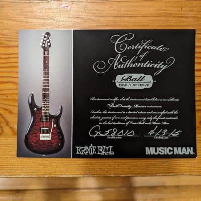 Ernie Ball Music Man Ball Family Reserve John Petrucci Signature JP15-6 image 8