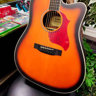 Donner DAG-1CS 2020's Cutaway Acoustic Guitar - Sunburst image 2