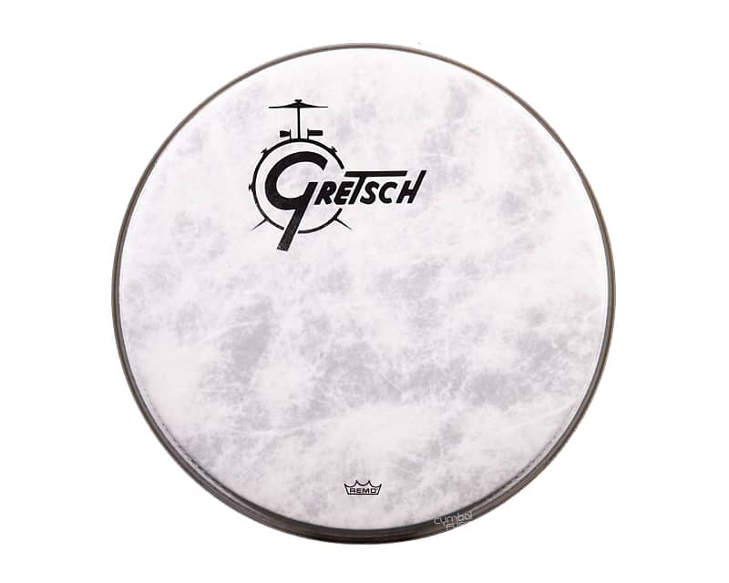 Gretsch Logo Fiberskyn 16'' Bass Drum Head Reverb