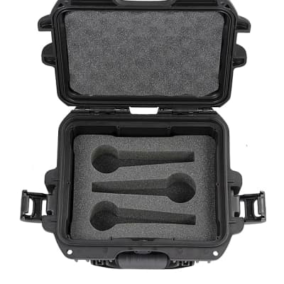 Gator Cases GM-06-MIC-WP | Waterproof Case for Handheld Wired Microphones (6 Mics, Black) image 9