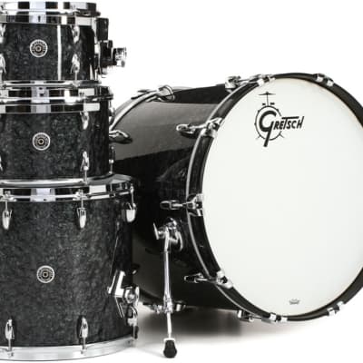 Gretsch Drums Brooklyn GB-E8246 4-piece Shell Pack - Deep Black Marine Pearl image 16