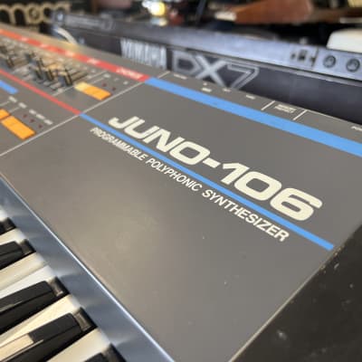 Roland Juno-106 61-Key Programmable Polyphonic Synthesizer 1984 - 1985 - Black image 2