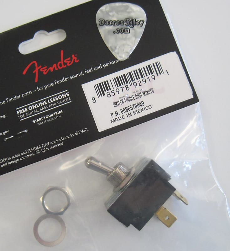 Fender Carling DPST Amplifier Power Standby Toggle Switch 0036570049