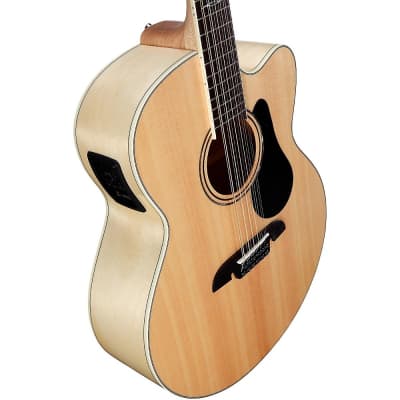 Alvarez AJ80CE-12 12-String Jumbo Acoustic-Electric Guitar Natural image 6