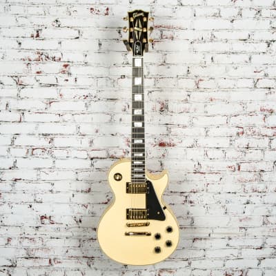 Gibson - Les Paul Custom - Electric Guitar - Light Aged Antique Alpine White - w/ Black Hardshell Case - x2180 image 3