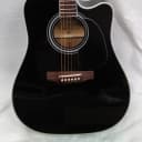 Takamine EF341SC Dreadnought Acoustic Electric Guitar Black