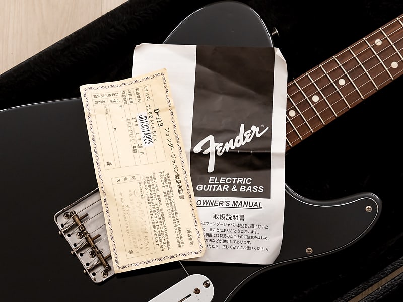 2013 Fender Telecaster ‘62 Vintage Reissue TL62 All Black w/ Case & Tags,  Japan MIJ