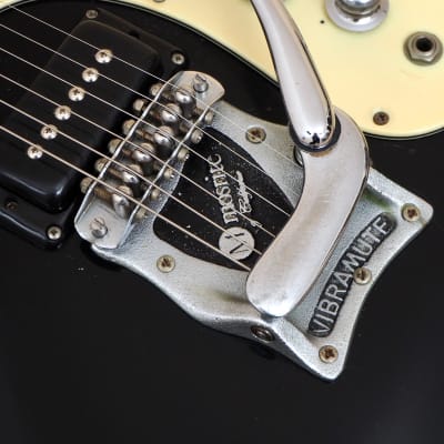 1964 Mosrite Ventures Model Vintage Electric Guitar Black, Vibramute w/ Case image 8