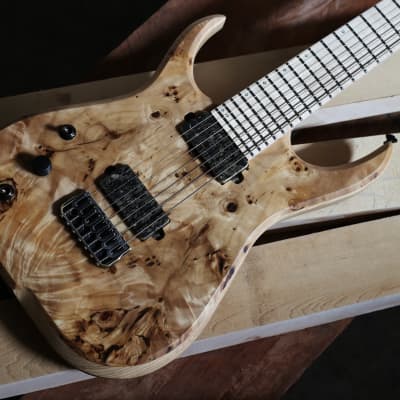 Skervesen Raptor 7 Lefty Electric Guitar Black Limba Body