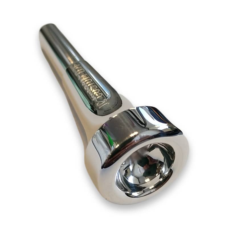 JC Custom Trumpet Mouthpiece Model Resonance - Size B7 F (7c) - Finished in Silver image 1