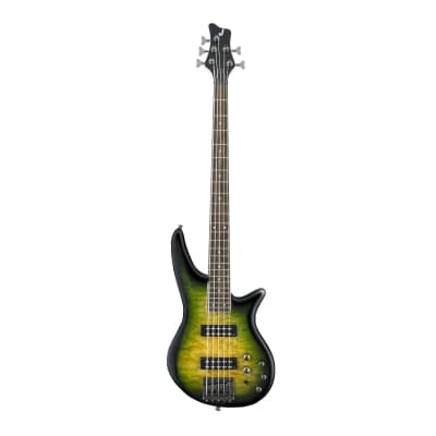 Jackson JS Series Spectra Bass JS3QV 5-String Electric Guitar with Laurel Fingerboard (Right-Handed, Alien Burst) for sale