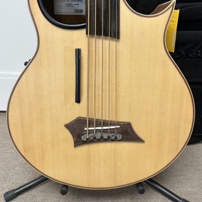 Warwick Alien 5 String Fretless Acoustic Electric Bass - Natural image 2