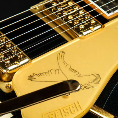 Gretsch G6136TG Players Edition Falcon Hollow Body with String-Thru Bigsby and Gold Hardware, Ebony Fingerbo image 15