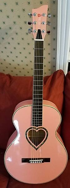 JJ Heart JJC-HRTKIT-PPK Acoustic Guitar With Gig Bag | Reverb