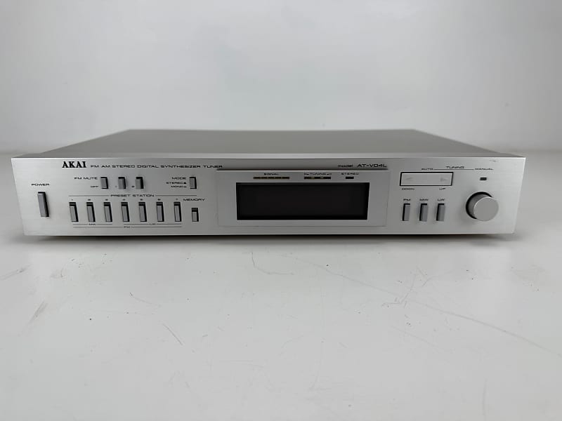 Akai AT - V04L FM AM Stereo Digital Synthesizer Tuner  			