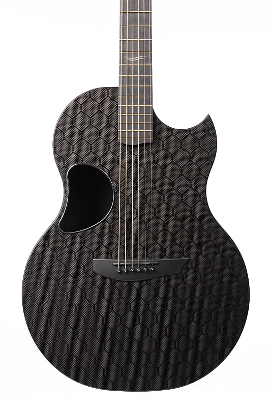 McPherson Sable Carbon Fiber Guitar with Honeycomb Weave Top and Black Hardware image 1