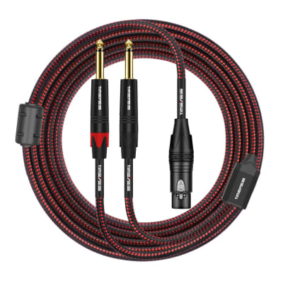 Câble jack audio 3,5 mm à 2x RCA - 1,8 m - Câbles audio