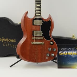 Epiphone Elitist 61 RI SG Standard Electric Guitar- Worn Cherry w/Elite Case image 2