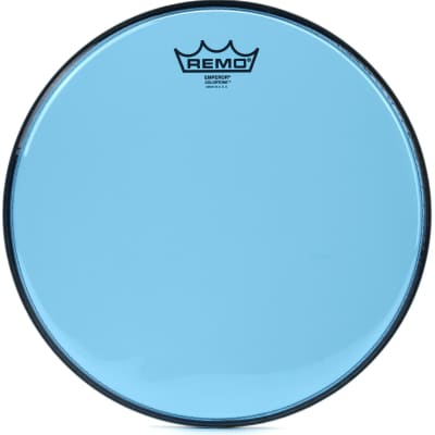 Remo Emperor Colortone Blue Drumhead - 12 inch image 1